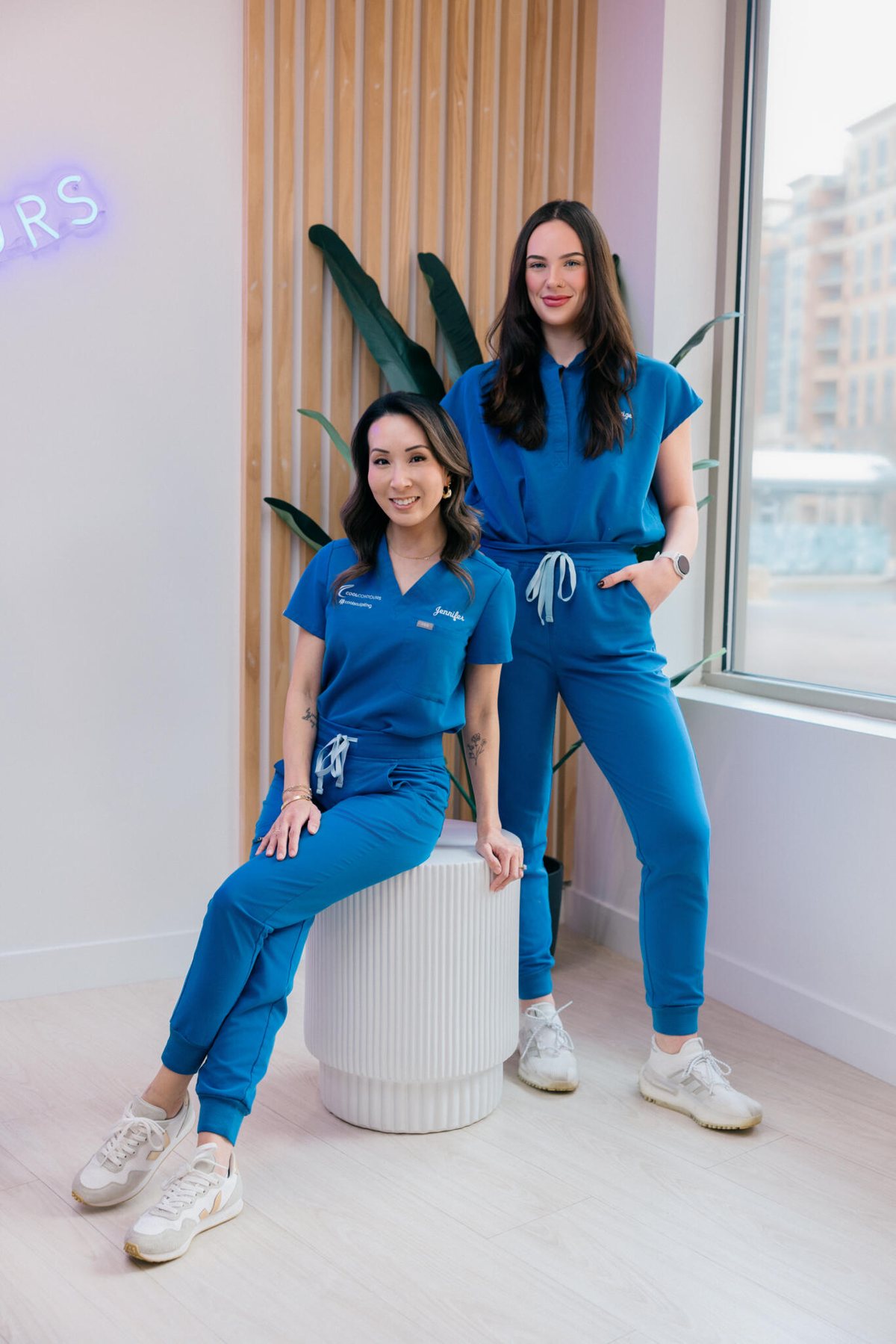 Jennifer Kim and the Cool Contours team in their Arlington, VA clinic